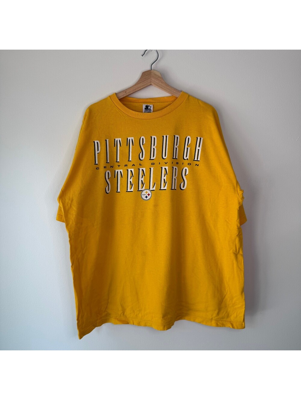 Vintage 90s NFL Pittsburg Steelers Central Division Starter T-Shirt Size X-Large